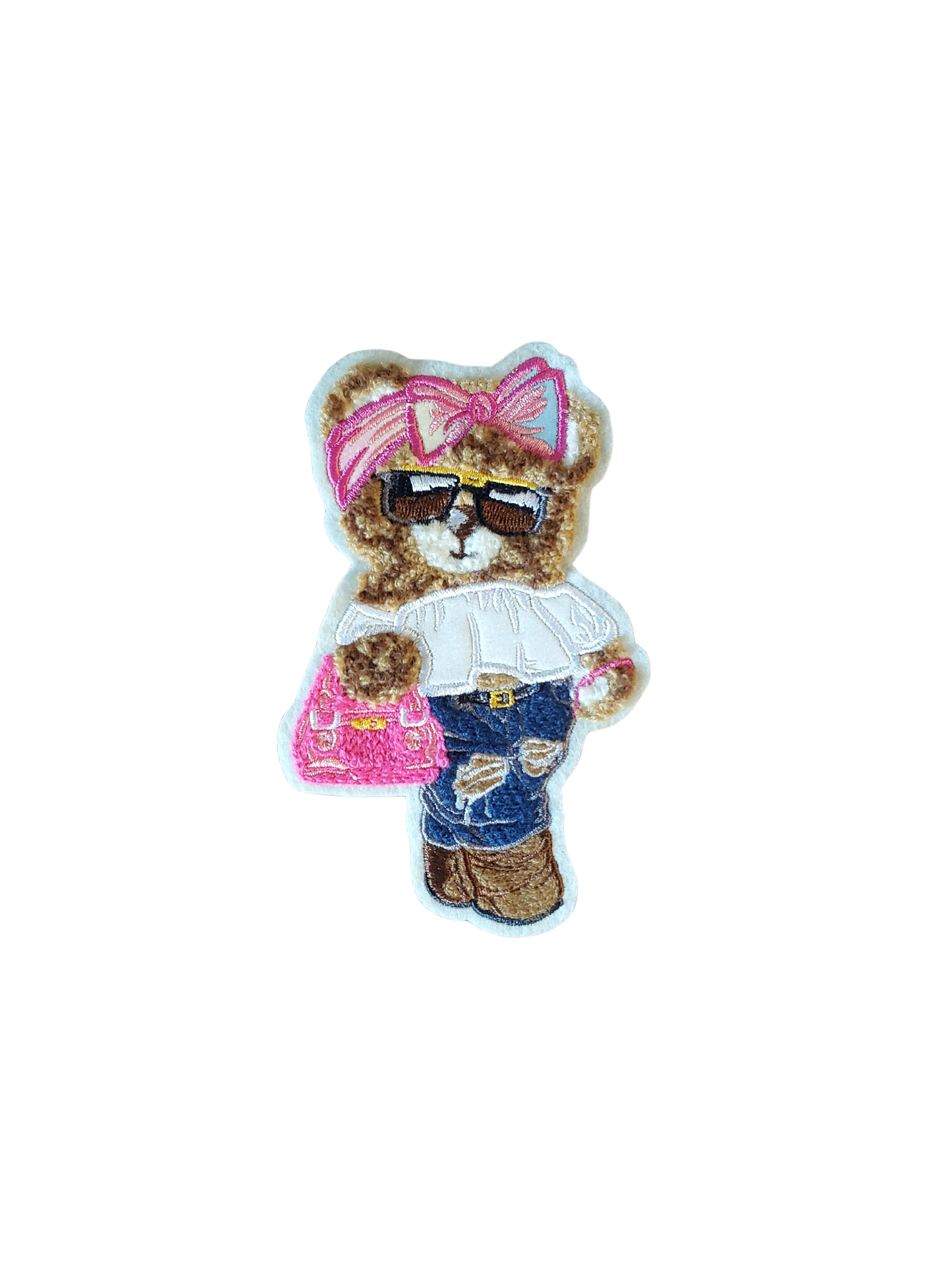 1PC Mini Bow Bear Patch
