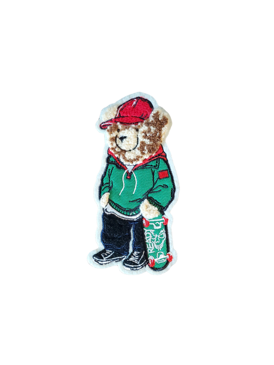 1PC Green Skate Bear Patch