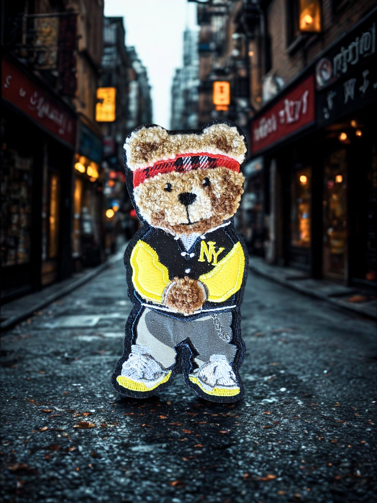 1PC Mini NY Bear Applique Patch